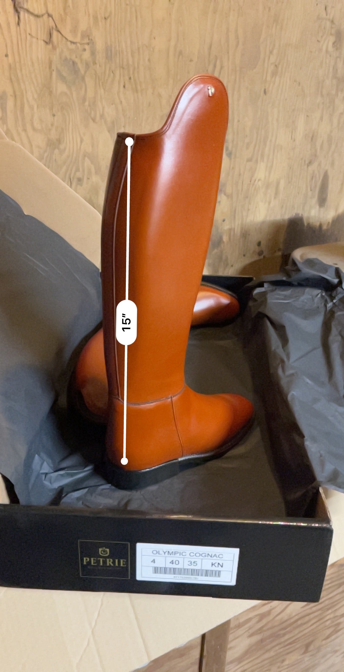 Beautiful Brown Petrie Olympic Dressage Boots