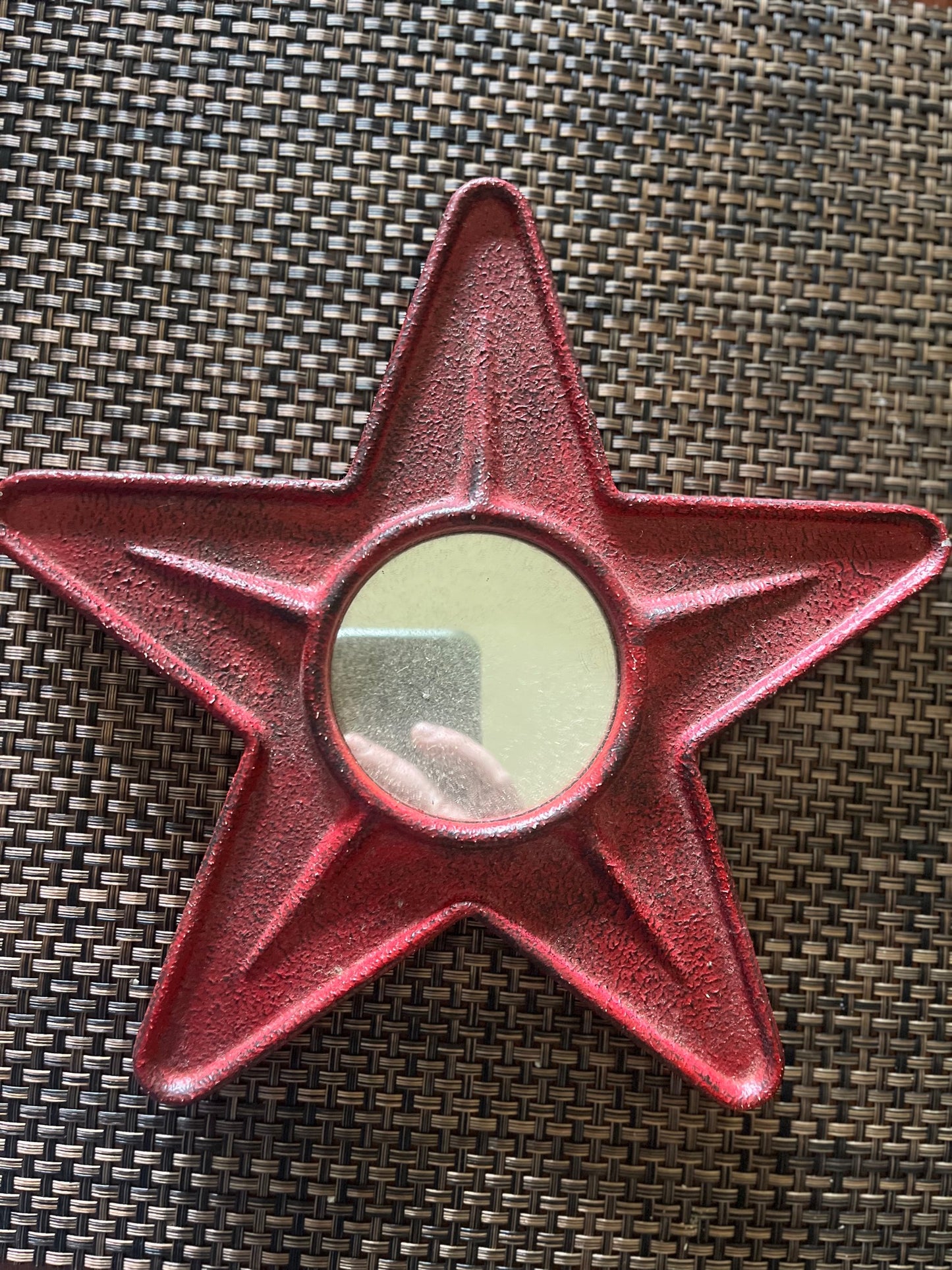 Western style Red Star shaped Mirror